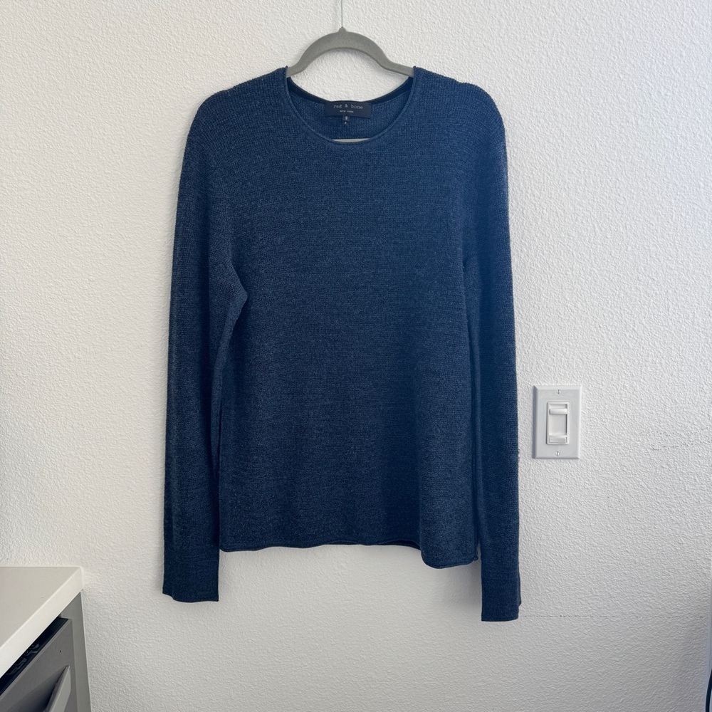 Rag & bone Navy Blue Long Sleeve Sweater